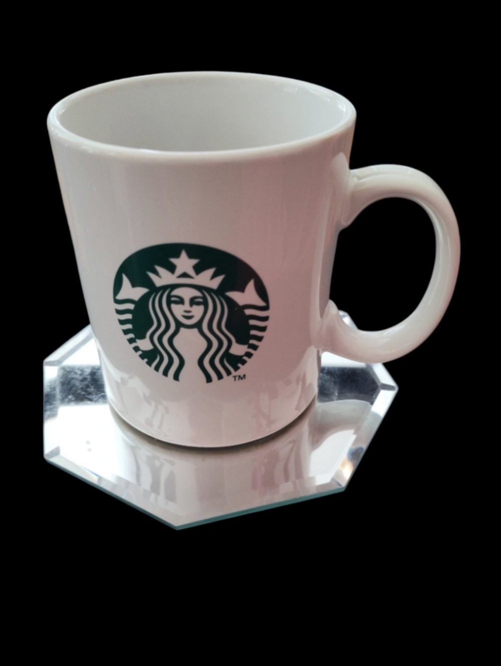 Starbucks Logo Mermaid Coffee Mug / Cup Ceramic 10.8 Fl Oz  3.X 3.6 Vintage GUC